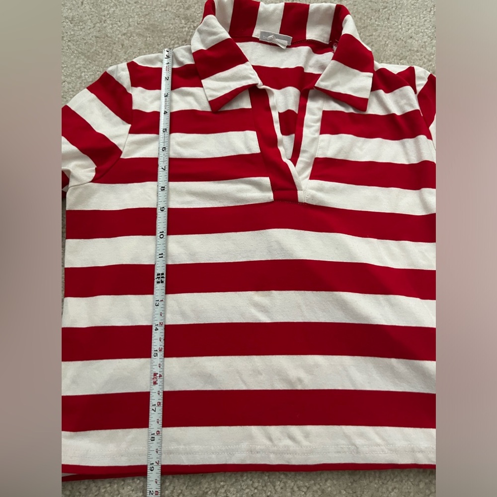 Red Striped Top - Picture 4 of 4